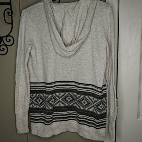 Hollister Beige Open Hooded Cardigan Sz S - Picture 3 of 3